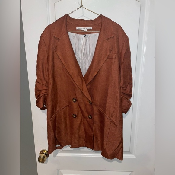 New! Veronica Beard Brown/Red Rupert Dickey Blazer Jacket ♥️ size 8 - Picture 12 of 13